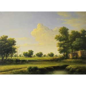 Zulfiqar Ali Zulfi, 30 x 40 Inch, Oil on Canvas, Landscape Painting-AC-ZUZ-097